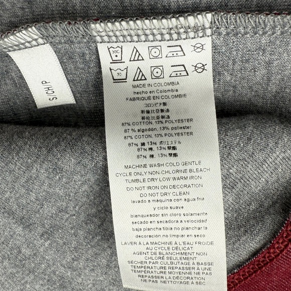 NEW Michael‎ Kors Sweater Mens Small Merlot Colorblock Crewneck Pullover - Picture 8 of 9